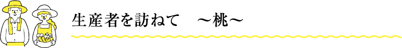 生産者を訪ねて 〜桃〜